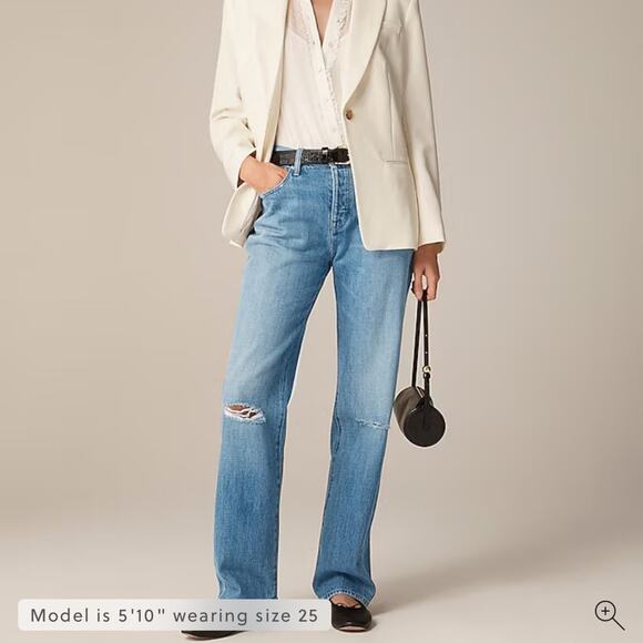 J. Crew Denim - J.Crew Slouchy distressed jean Kyoto Wash